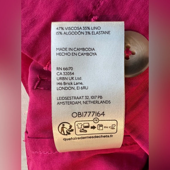 Anthropologie Colette Full-Length Wide-Leg Pants Maeve NEW Pink 28 Magic Fabric - Picture 15 of 15